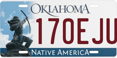 OK license plate 170EJU