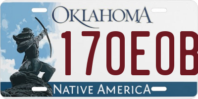 OK license plate 170EOB