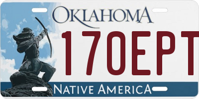 OK license plate 170EPT