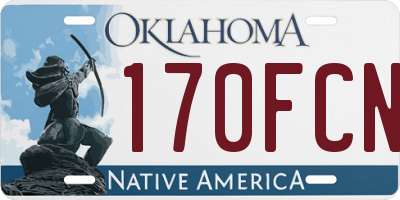 OK license plate 170FCN