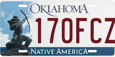 OK license plate 170FCZ
