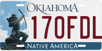 OK license plate 170FDL