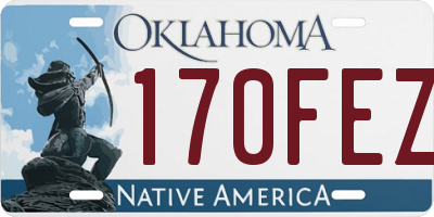 OK license plate 170FEZ