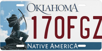 OK license plate 170FGZ