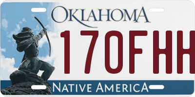 OK license plate 170FHH