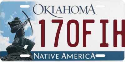 OK license plate 170FIH