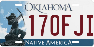 OK license plate 170FJI