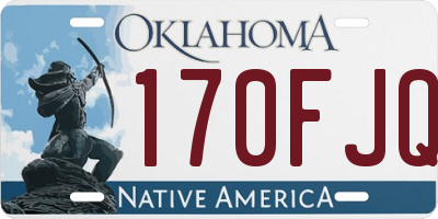 OK license plate 170FJQ