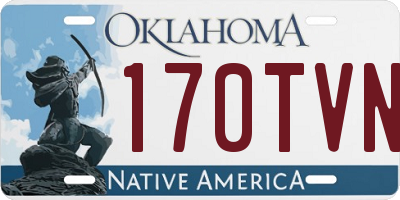 OK license plate 170TVN