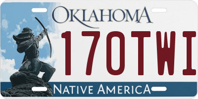 OK license plate 170TWI