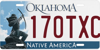 OK license plate 170TXC