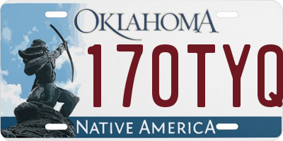 OK license plate 170TYQ