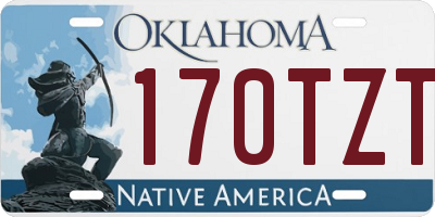 OK license plate 170TZT