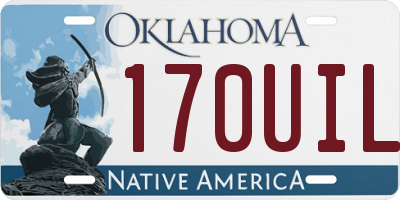 OK license plate 170UIL