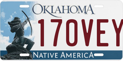 OK license plate 170VEY