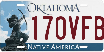 OK license plate 170VFB