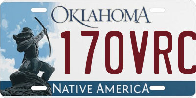 OK license plate 170VRC