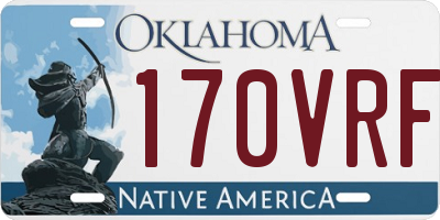 OK license plate 170VRF