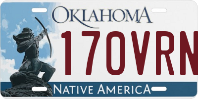 OK license plate 170VRN