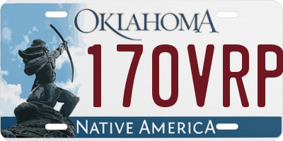 OK license plate 170VRP