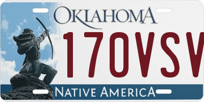 OK license plate 170VSV