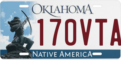OK license plate 170VTA