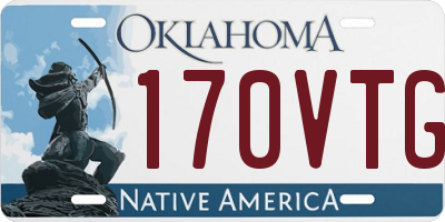 OK license plate 170VTG