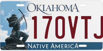 OK license plate 170VTJ