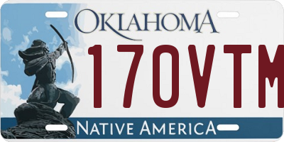OK license plate 170VTM