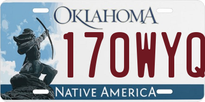 OK license plate 170WYQ
