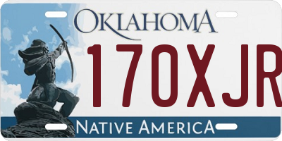 OK license plate 170XJR