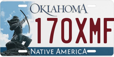 OK license plate 170XMF