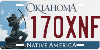 OK license plate 170XNF