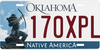 OK license plate 170XPL