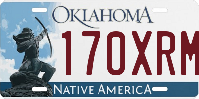 OK license plate 170XRM