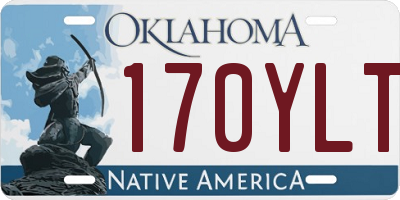 OK license plate 170YLT