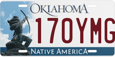 OK license plate 170YMG