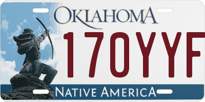 OK license plate 170YYF