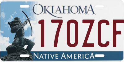 OK license plate 170ZCF