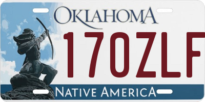 OK license plate 170ZLF