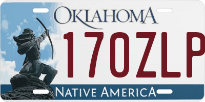 OK license plate 170ZLP