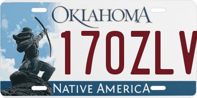 OK license plate 170ZLV