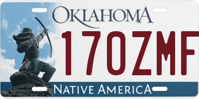 OK license plate 170ZMF