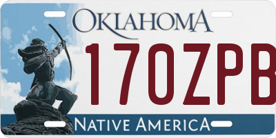 OK license plate 170ZPB
