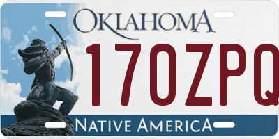OK license plate 170ZPQ
