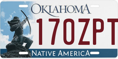 OK license plate 170ZPT