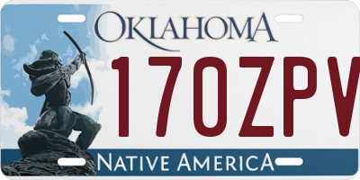 OK license plate 170ZPV