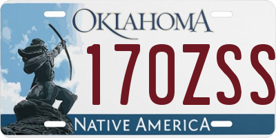 OK license plate 170ZSS