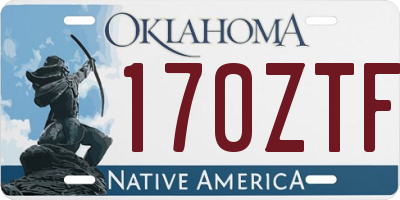 OK license plate 170ZTF