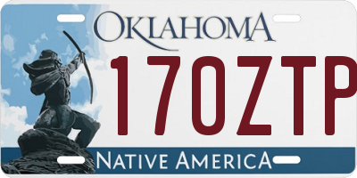 OK license plate 170ZTP